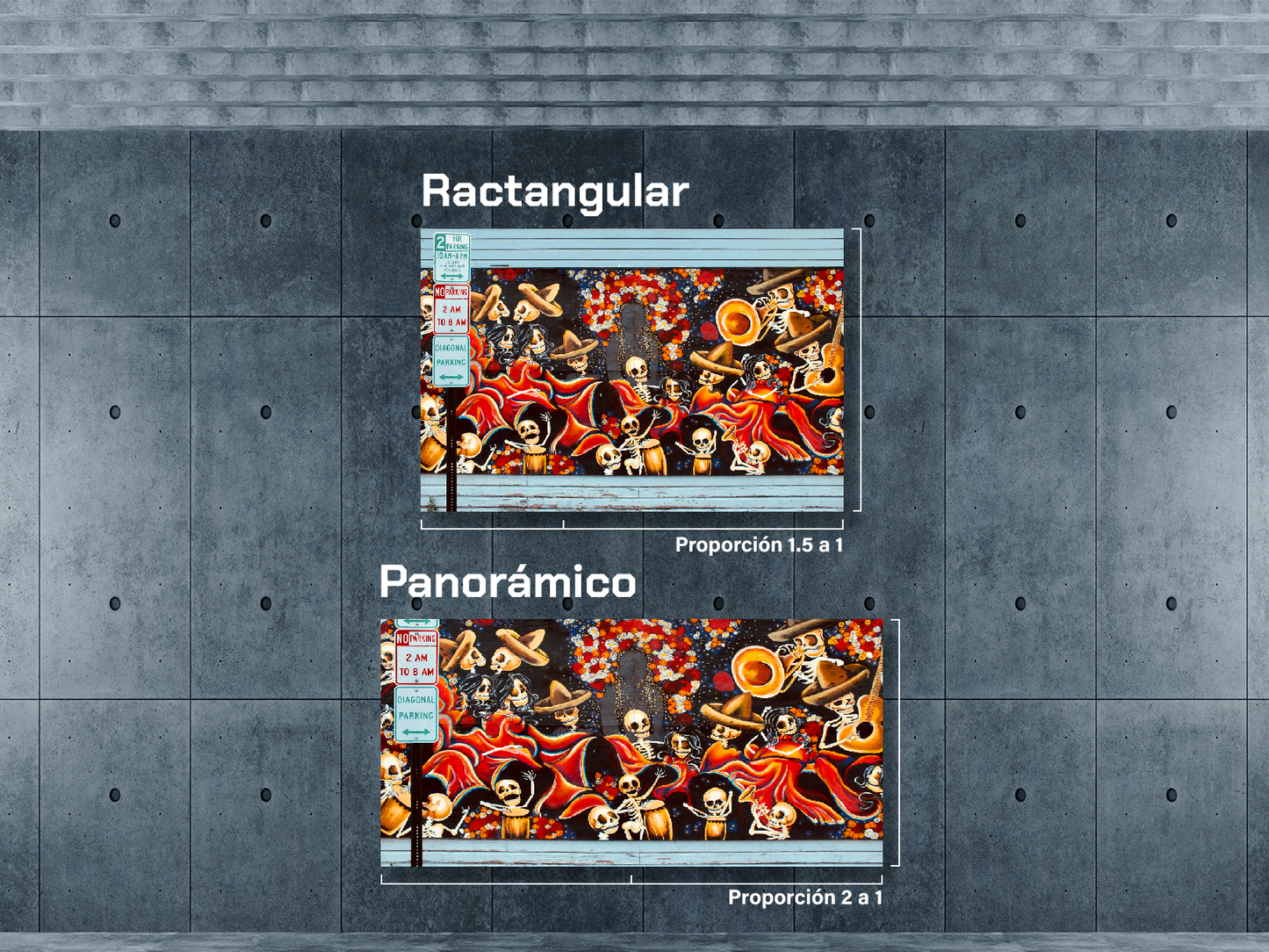 Mural día de muertos