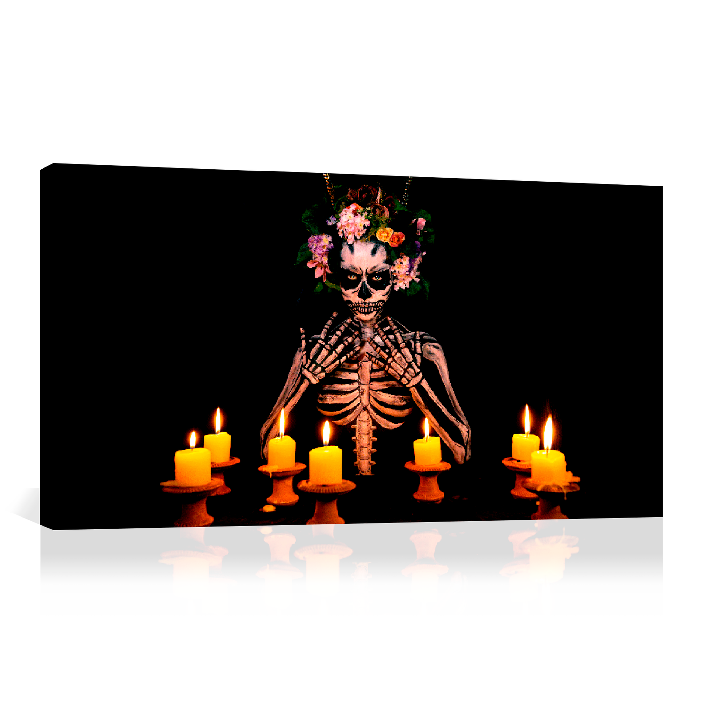 Catrina con velas