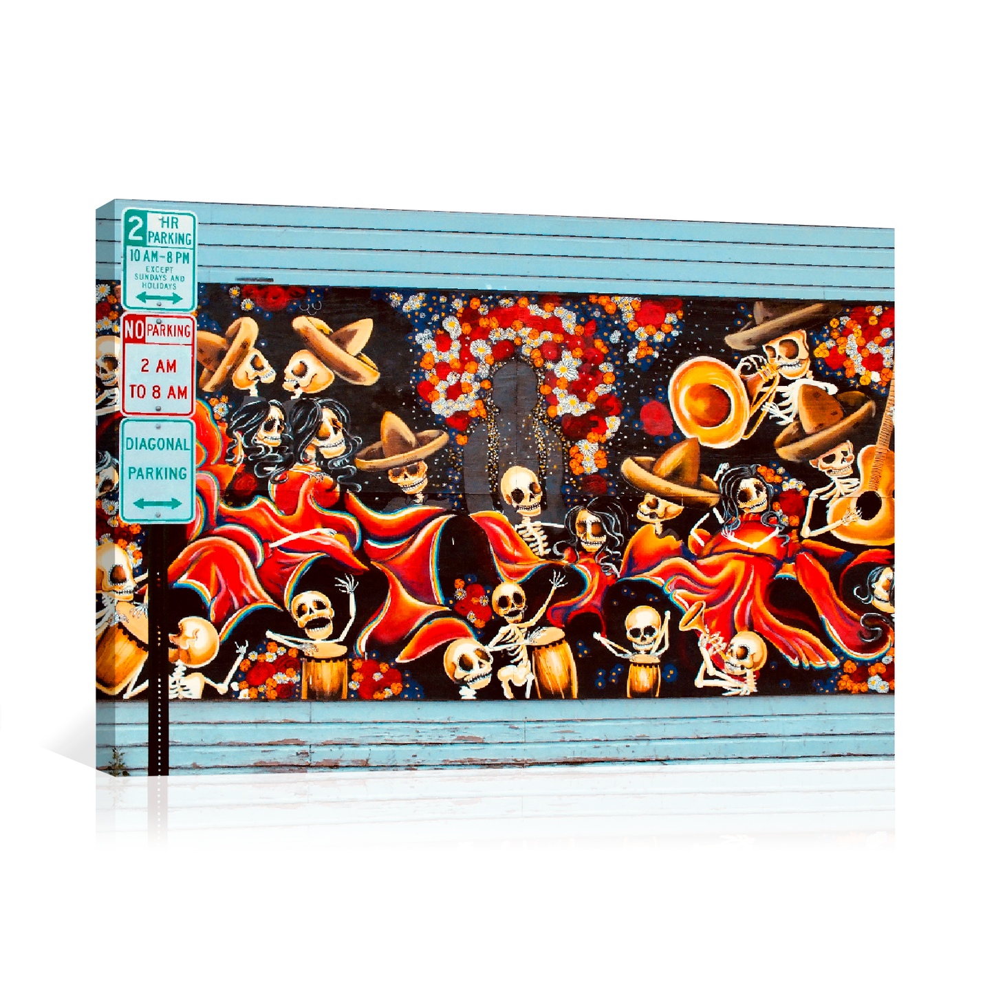 Mural día de muertos