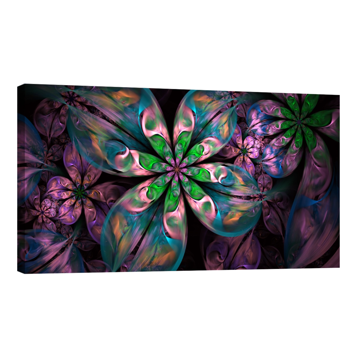 Flores Fractal Color Verde