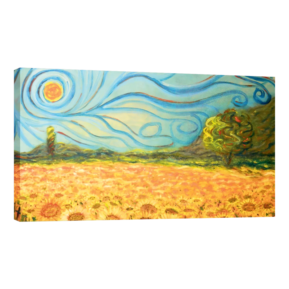 Cuadro Canvas Arte Campo De Girasoles Por Vincent Van Gogh