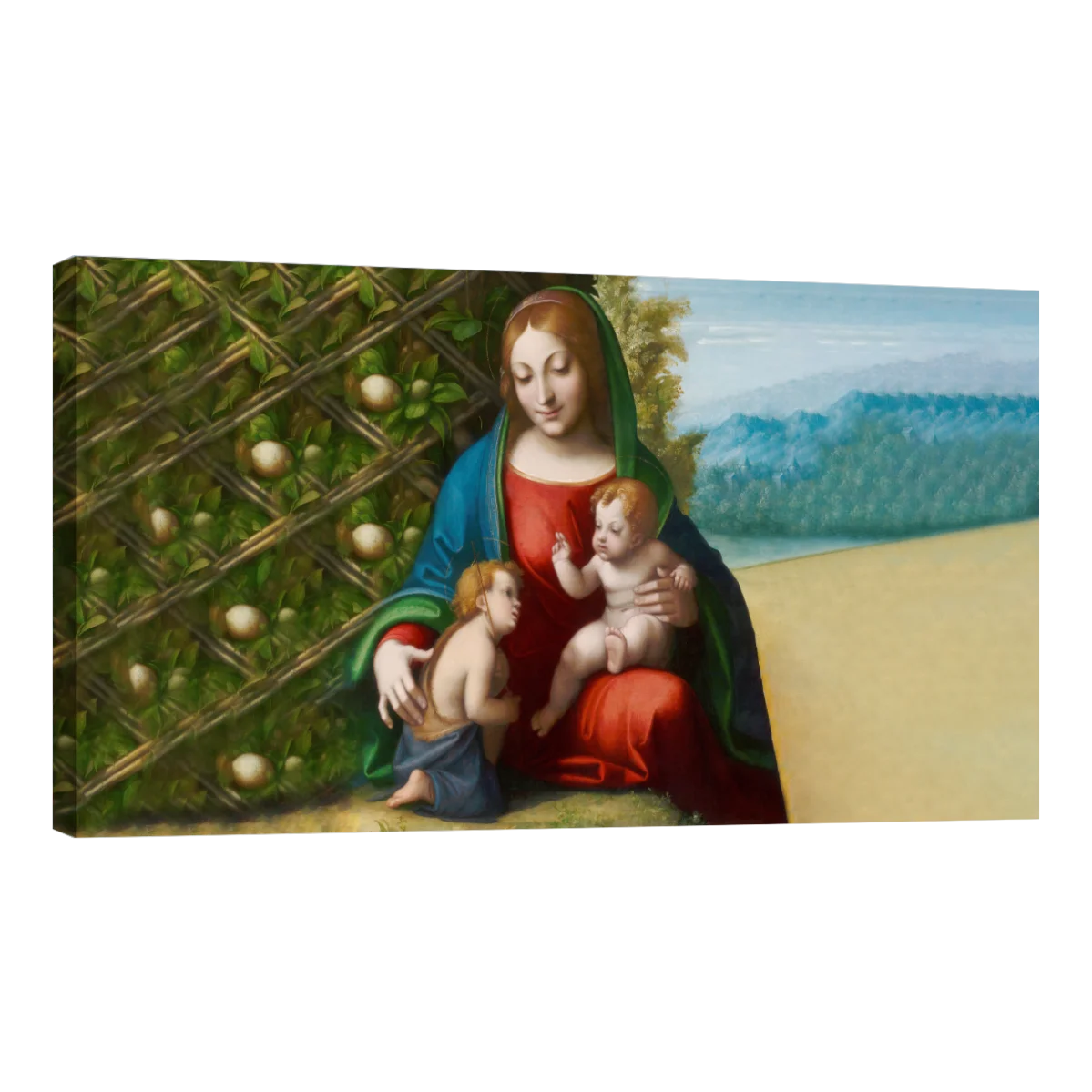 Virgen Y Niño Con EL Joven Juan Bautista