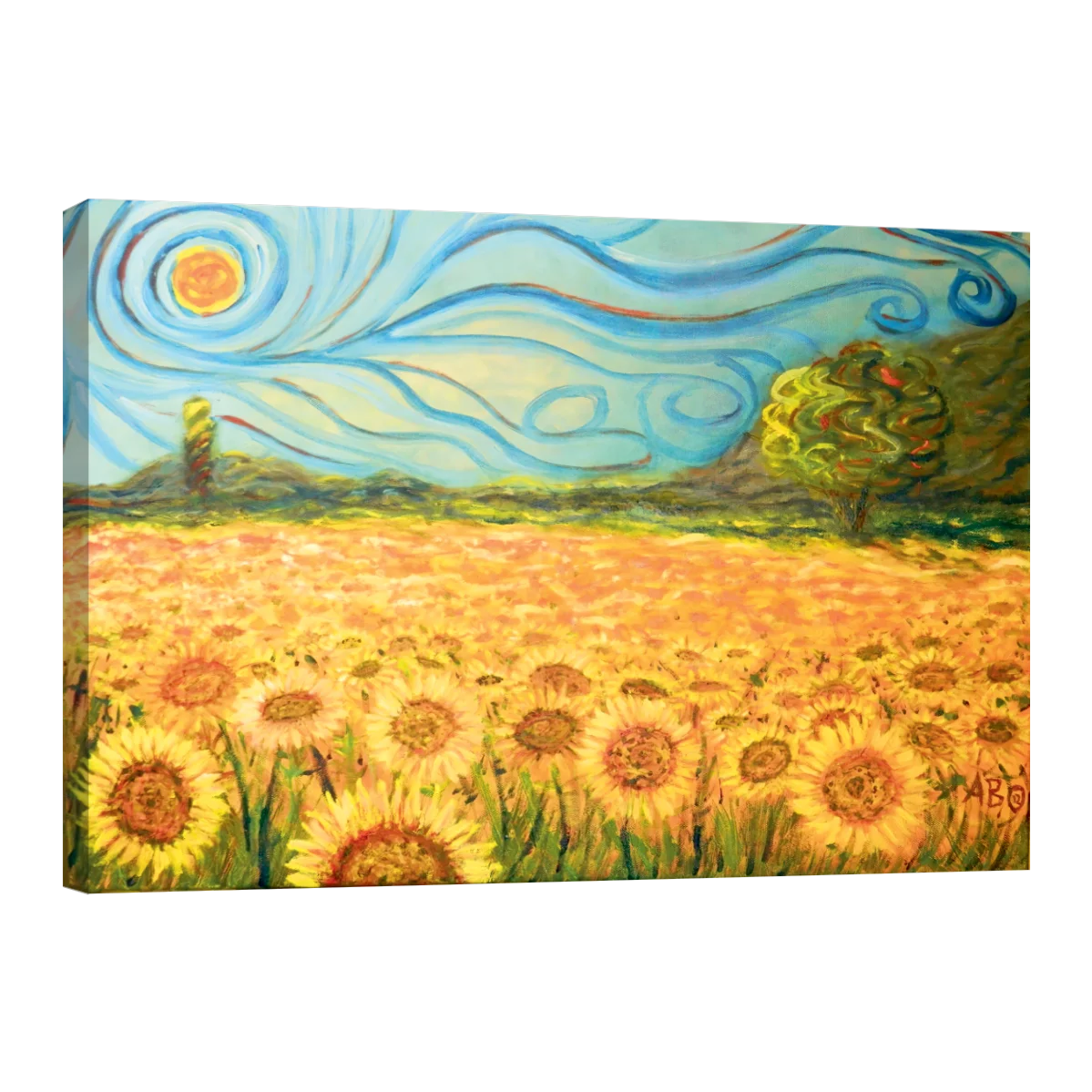 Cuadro Canvas Arte Campo De Girasoles Por Vincent Van Gogh