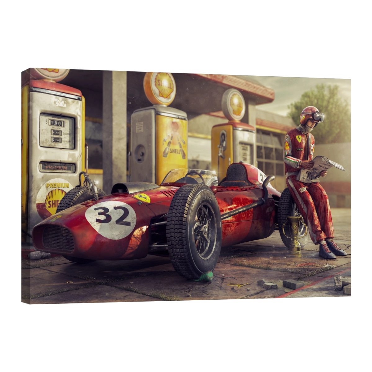 Ferrari F1 Estacion De Gas