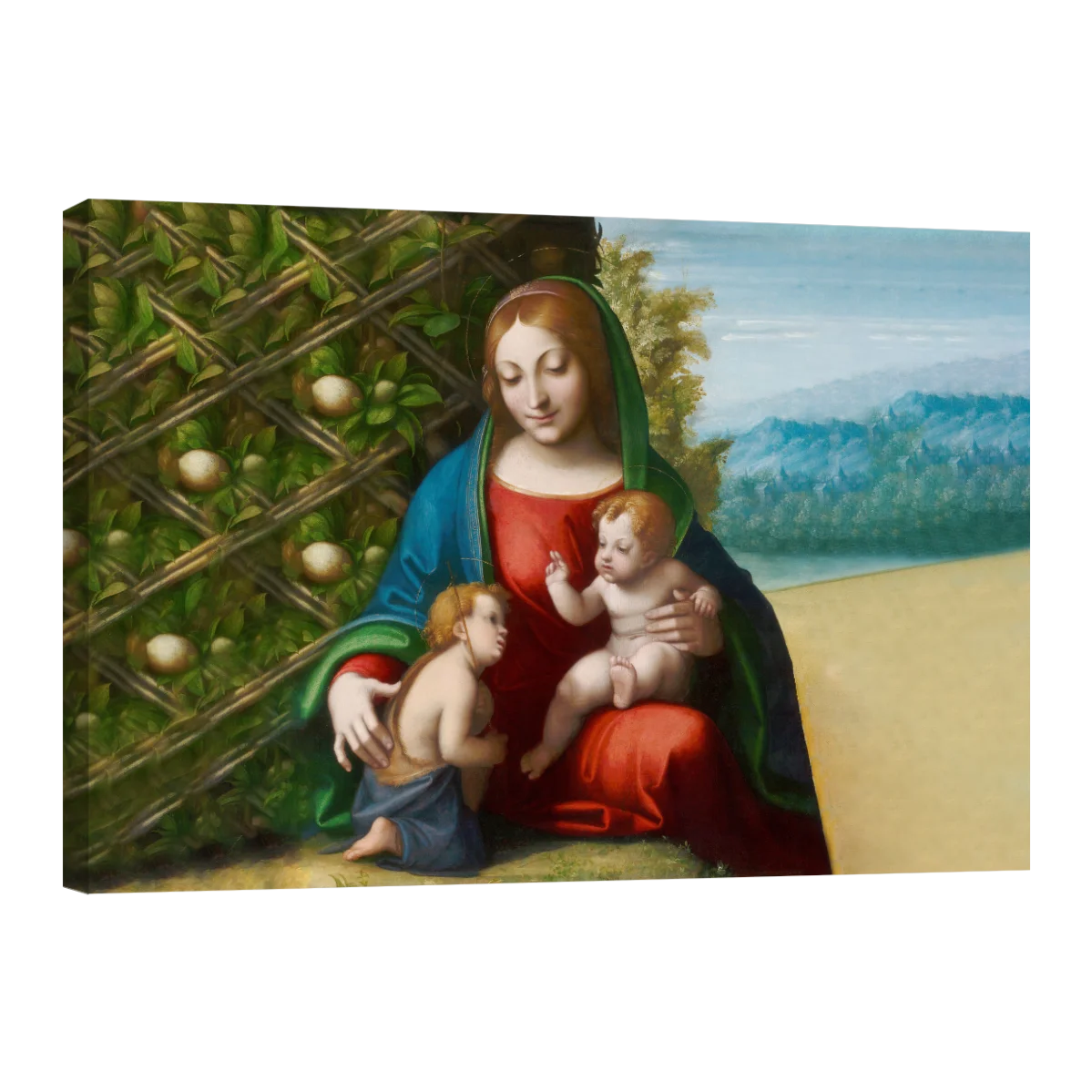 Virgen Y Niño Con EL Joven Juan Bautista