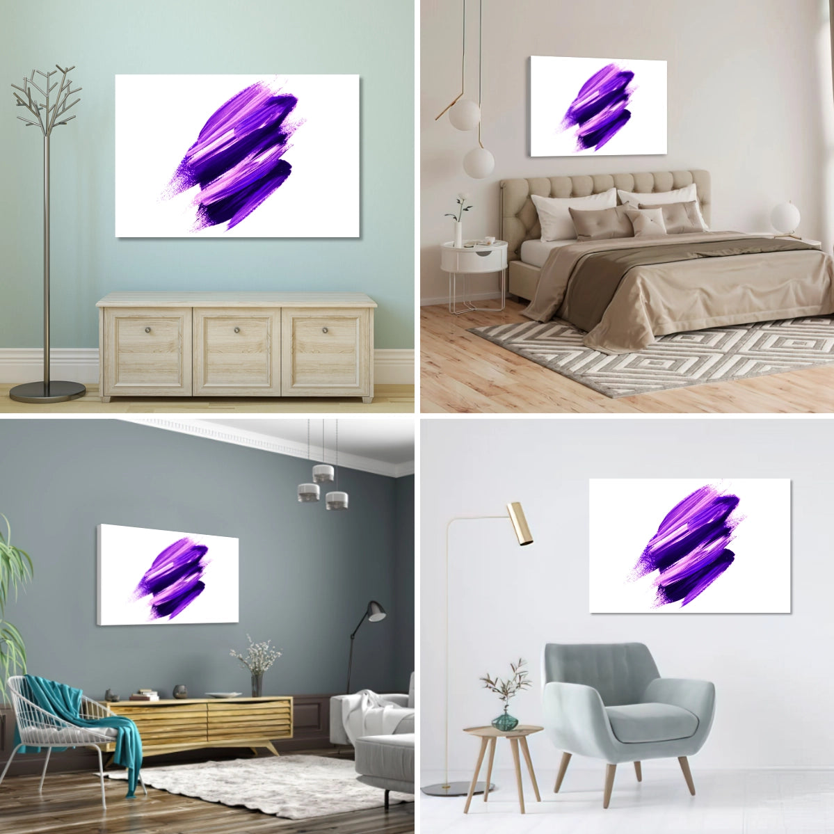 Brochazo en Tonos Violeta