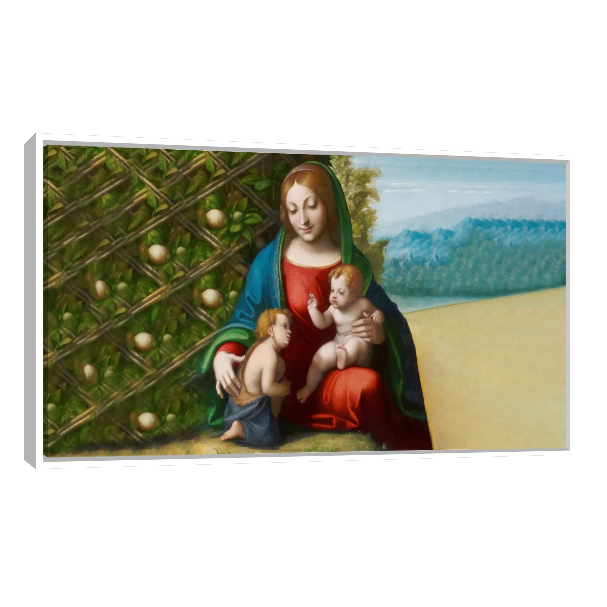 Virgen Y Niño Con EL Joven Juan Bautista