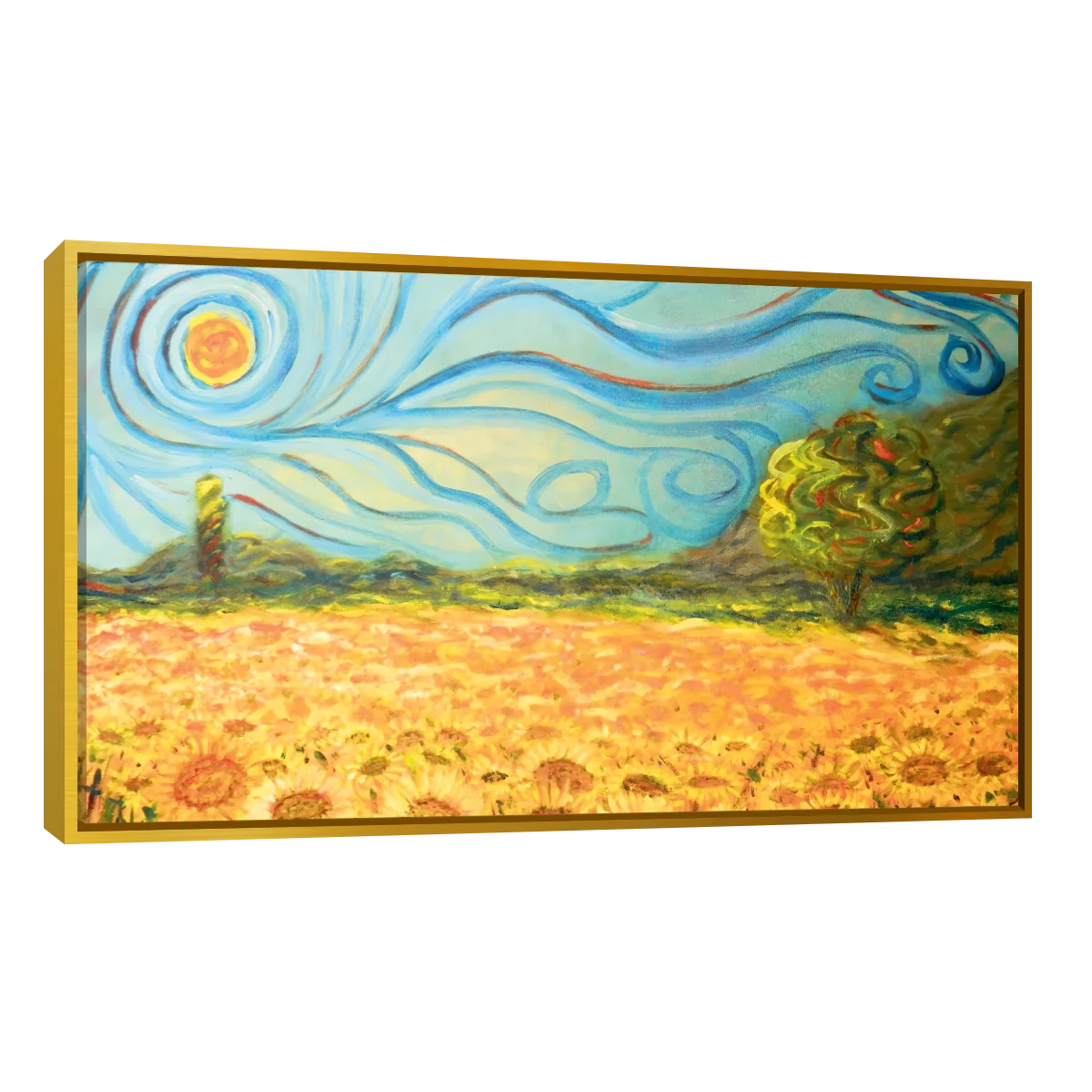 Cuadro Canvas Arte Campo De Girasoles Por Vincent Van Gogh