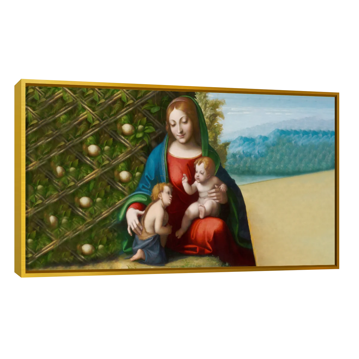 Virgen Y Niño Con EL Joven Juan Bautista