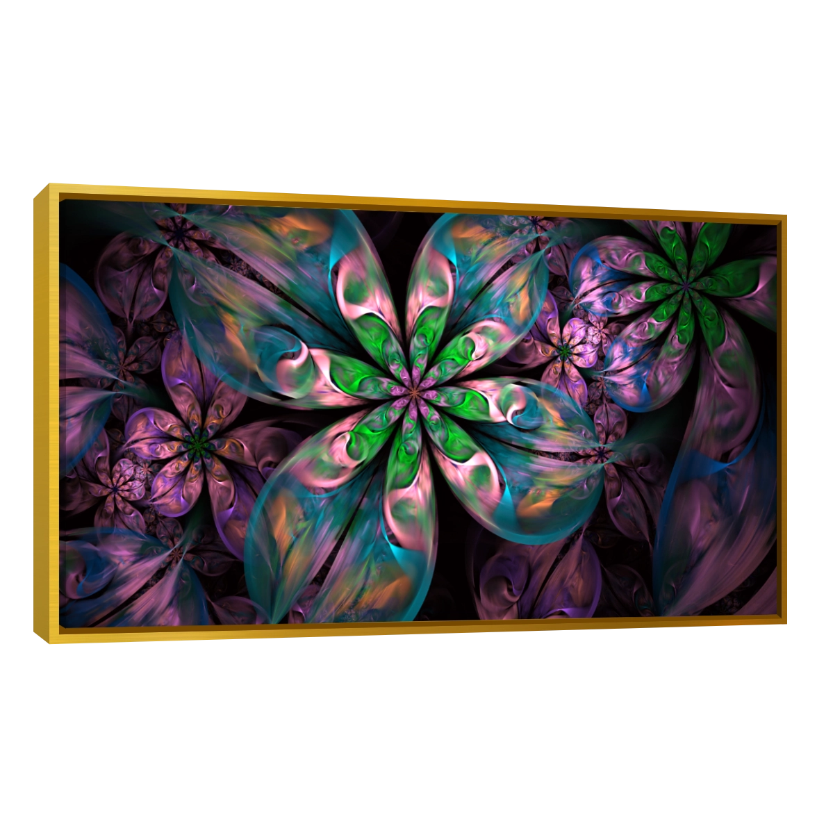 Flores Fractal Color Verde