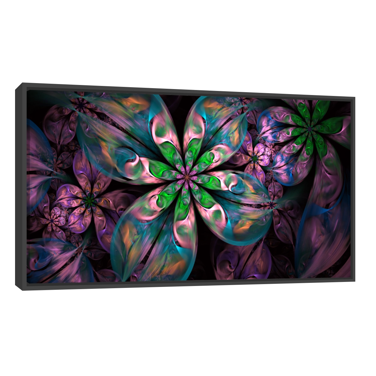 Flores Fractal Color Verde