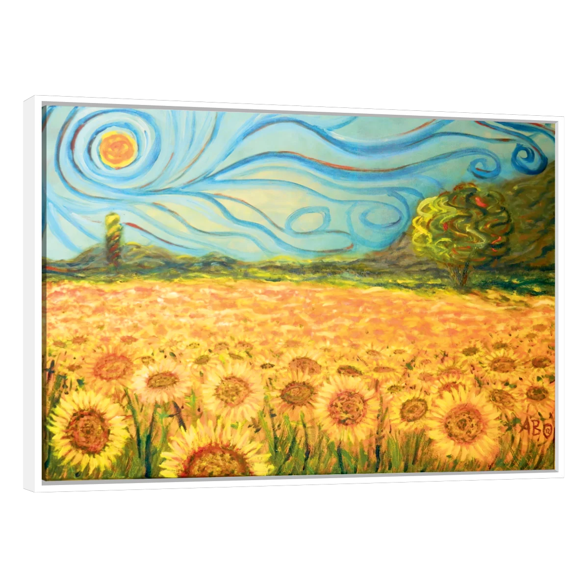 Cuadro Canvas Arte Campo De Girasoles Por Vincent Van Gogh