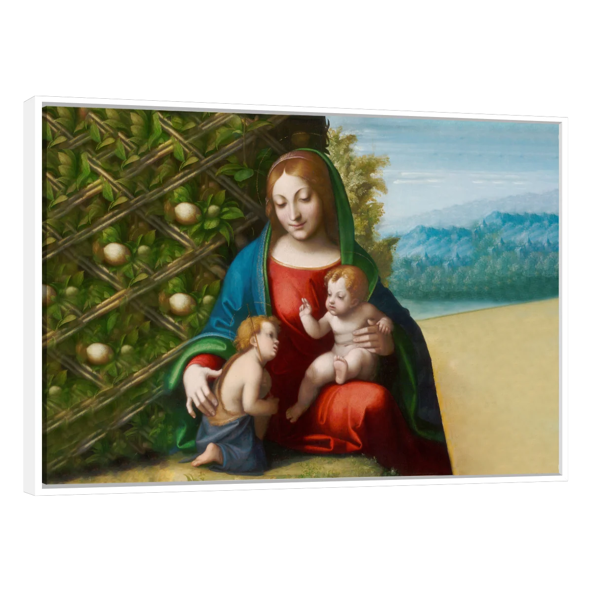 Virgen Y Niño Con EL Joven Juan Bautista