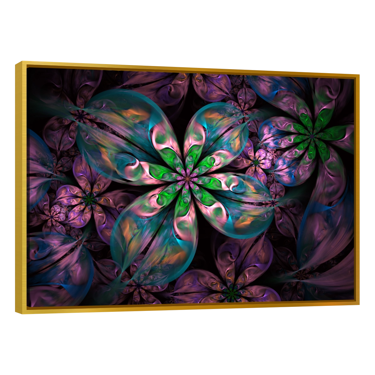 Flores Fractal Color Verde