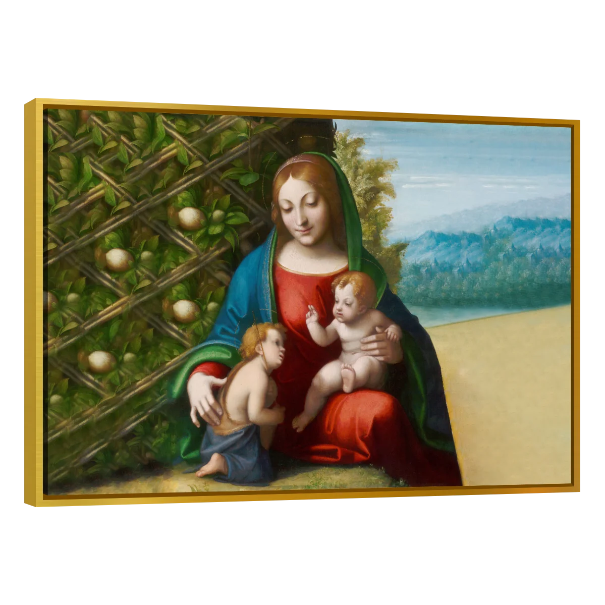 Virgen Y Niño Con EL Joven Juan Bautista
