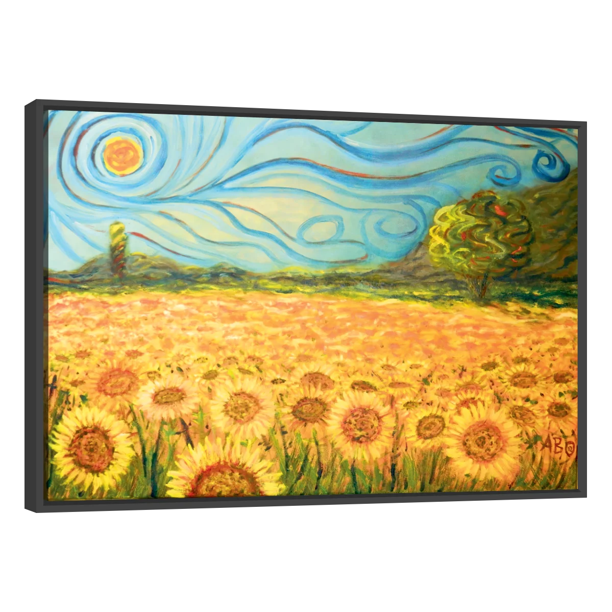 Cuadro Canvas Arte Campo De Girasoles Por Vincent Van Gogh