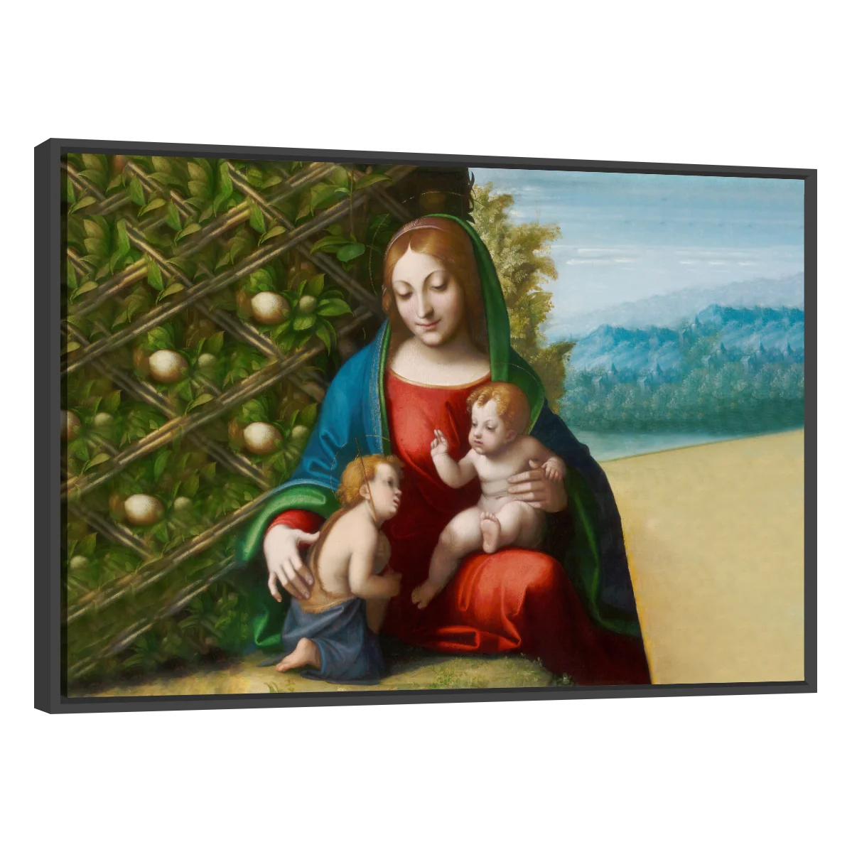 Virgen Y Niño Con EL Joven Juan Bautista