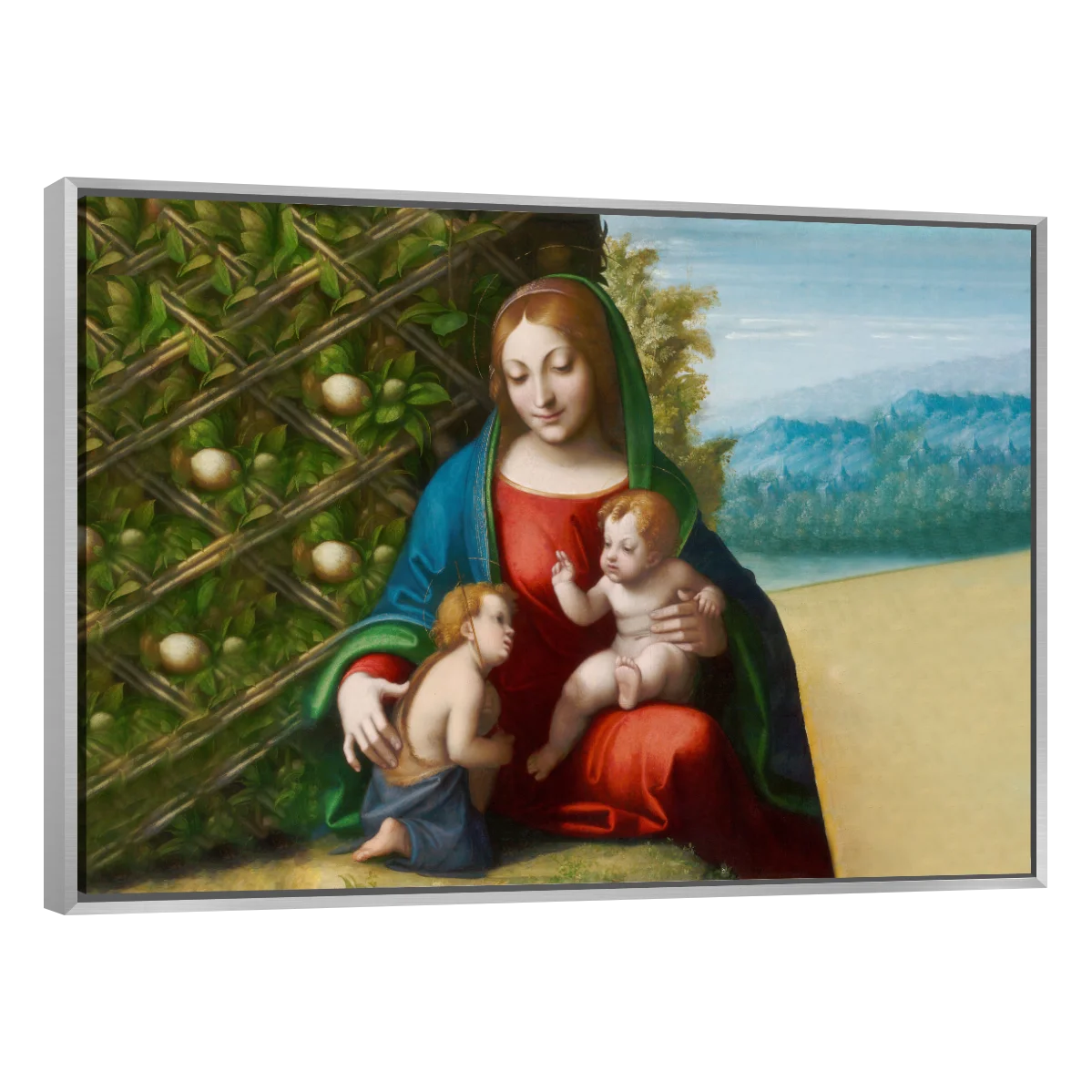 Virgen Y Niño Con EL Joven Juan Bautista