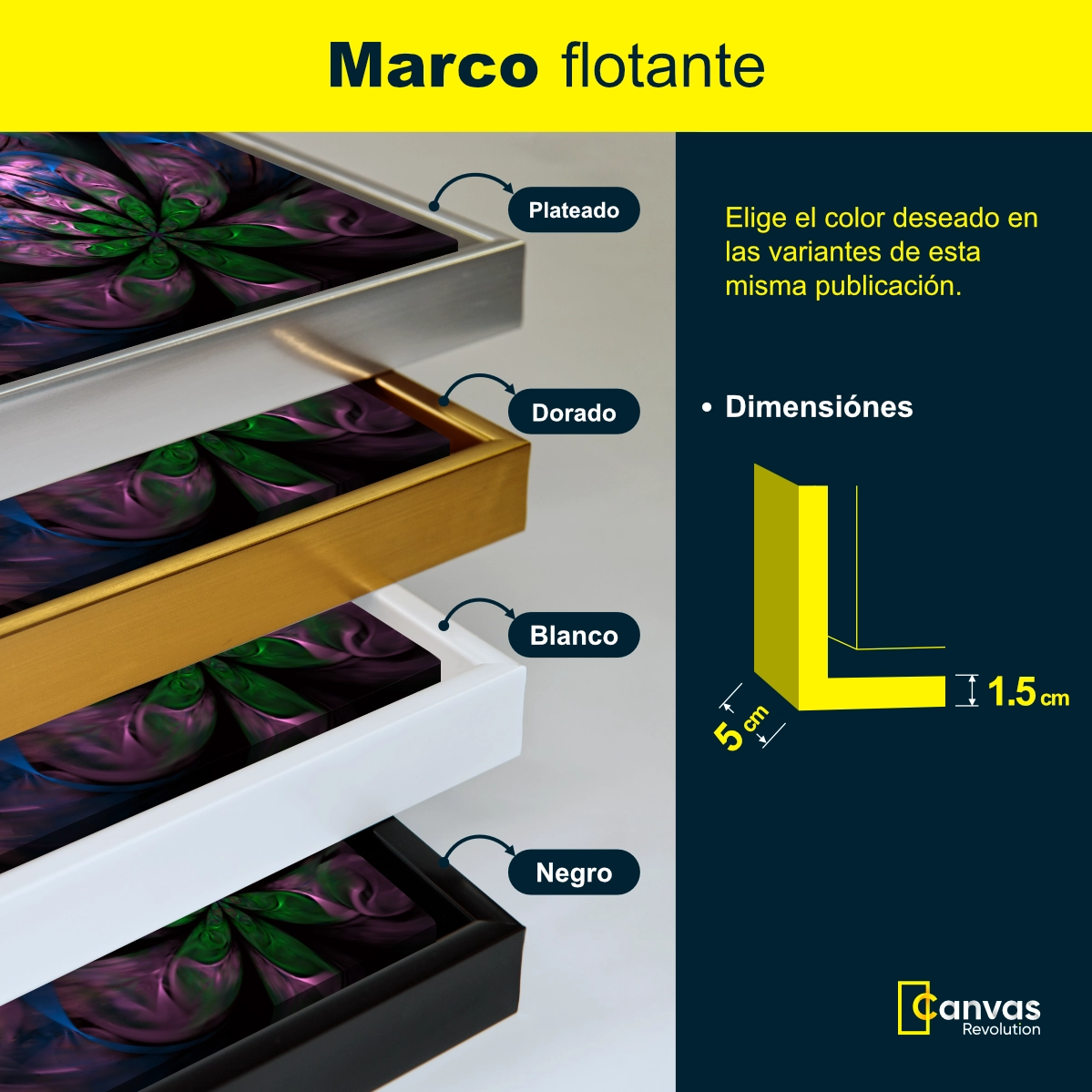 Flores Fractal Color Verde