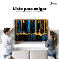 Cuadros Decorativos Canvas Revolution | Abstraccion Azul | Colgar