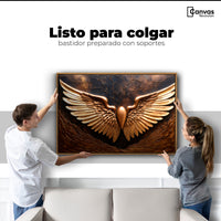 Cuadros Decorativos Canvas Revolution | Alas Angel Cobre | Colgar