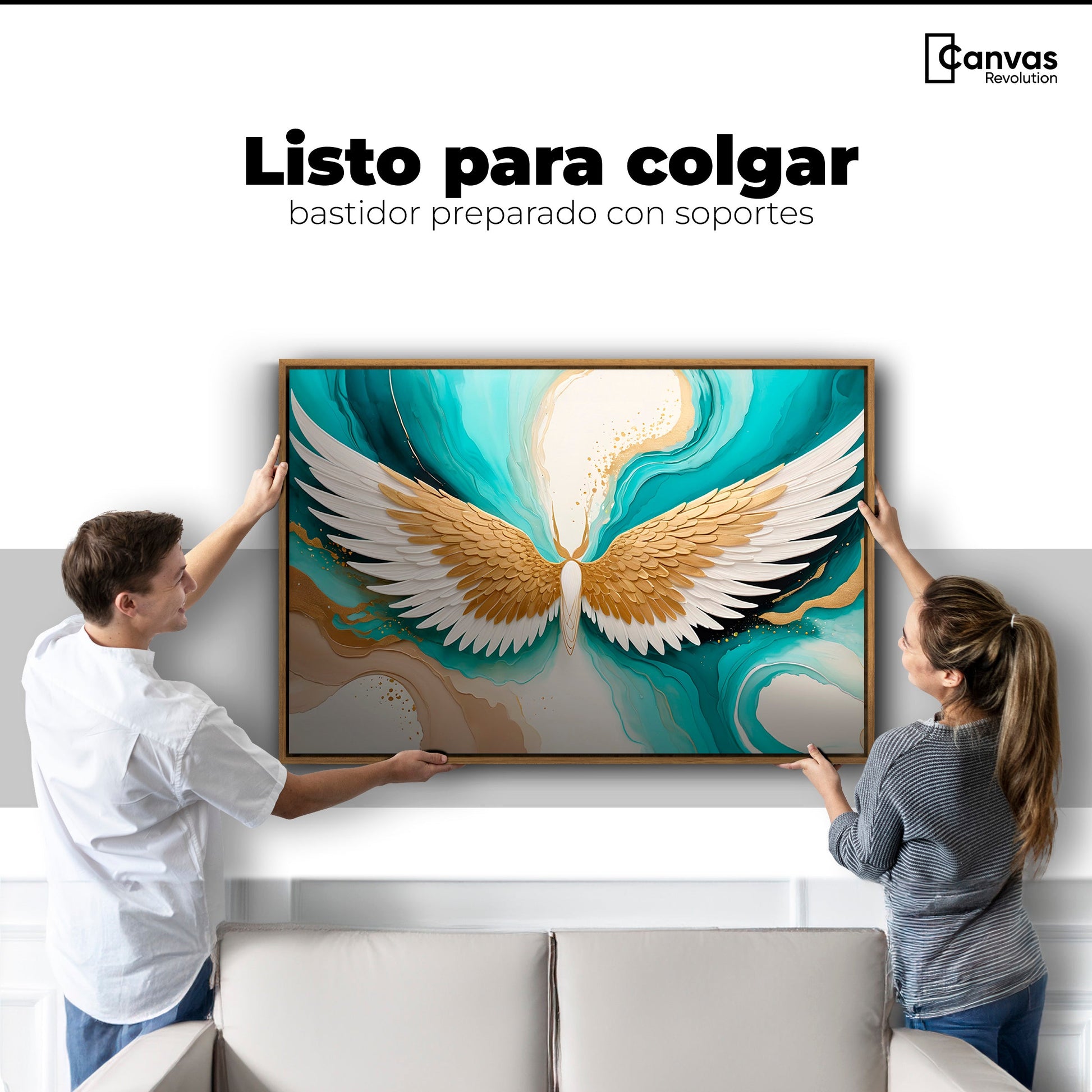 Cuadros Decorativos Canvas Revolution | Alas Angel Deco | Colgar