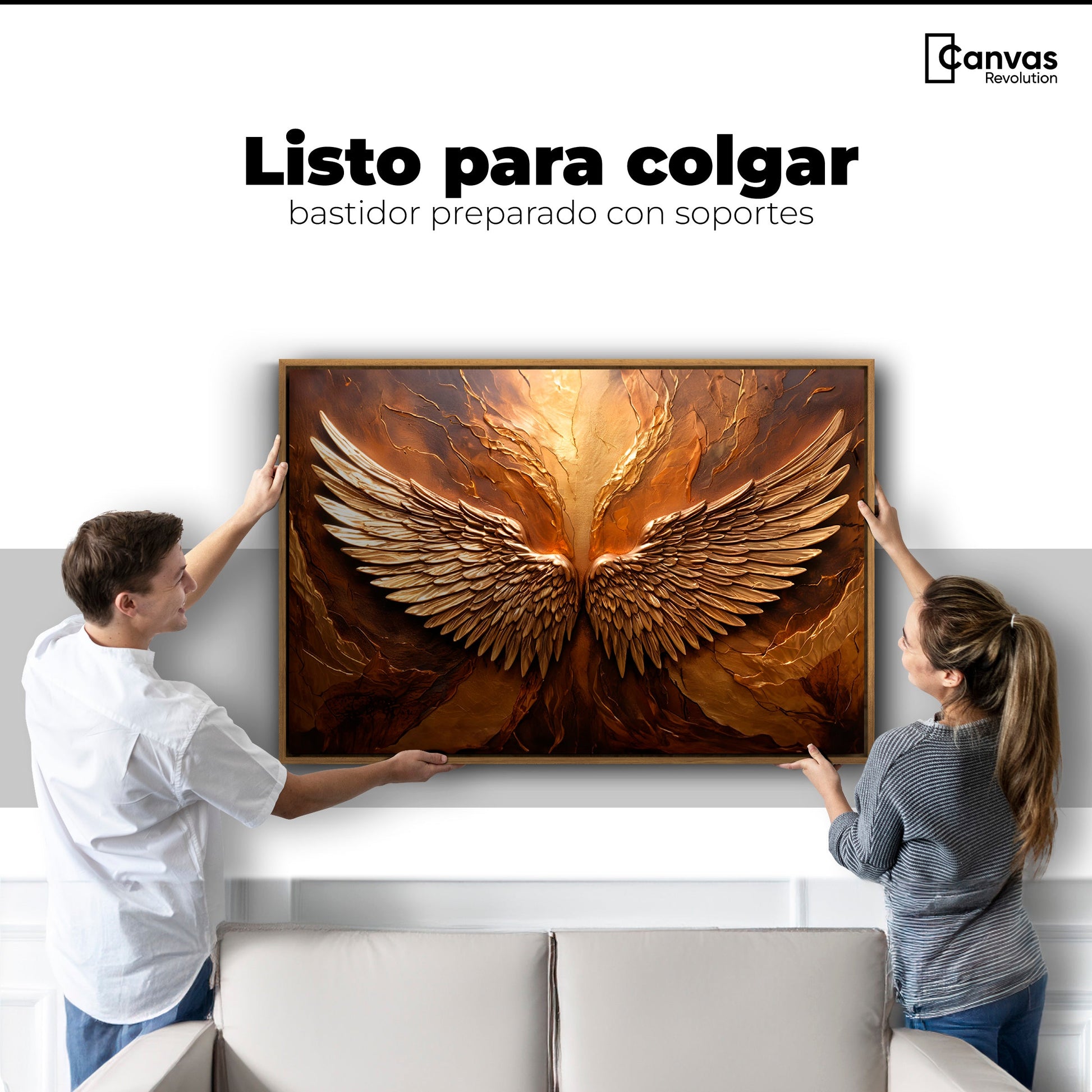 Cuadros Decorativos Canvas Revolution | Alas Angel Divino | Colgar