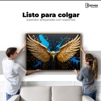 Cuadros Decorativos Canvas Revolution | Alas Angel Dorado | Colgar