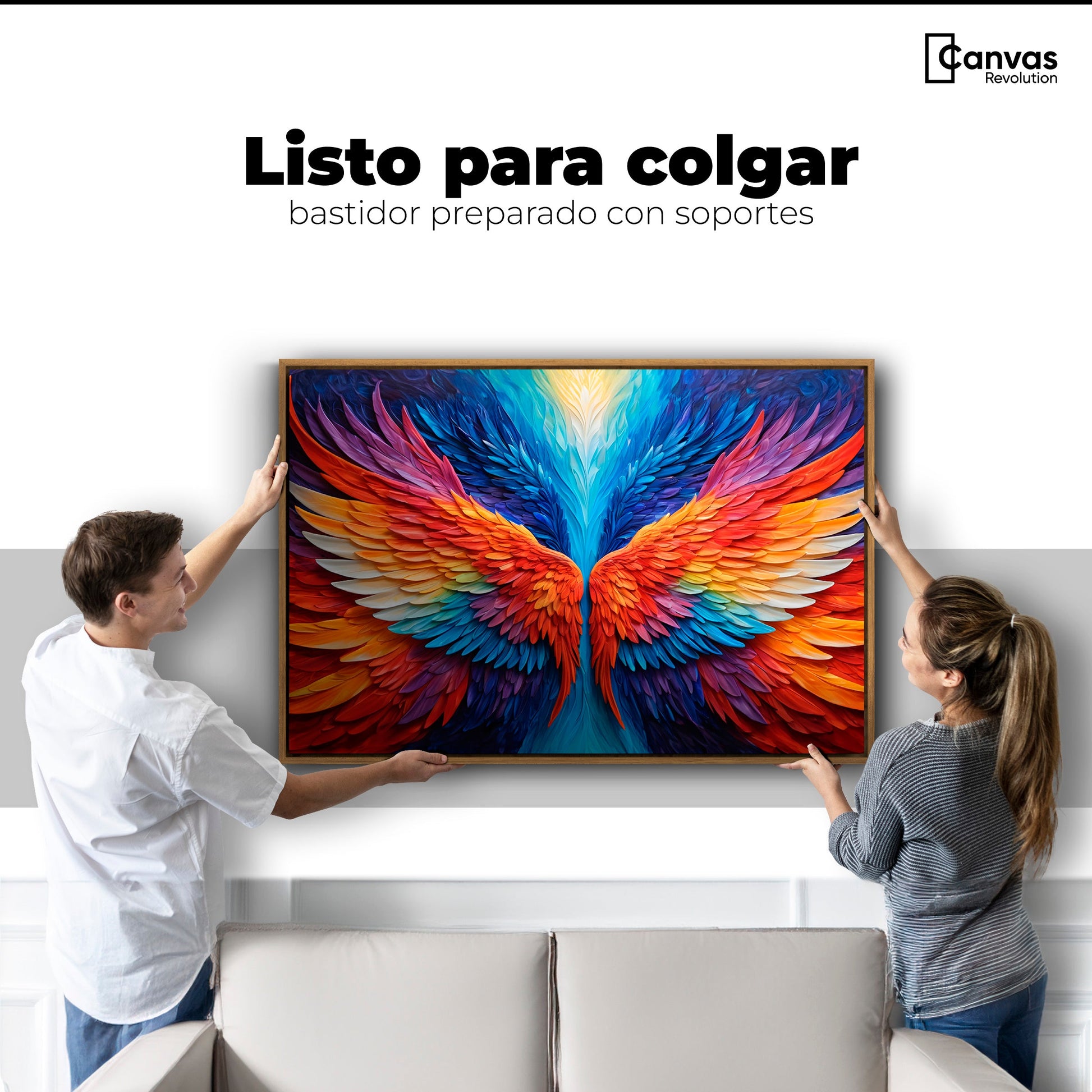 Cuadros Decorativos Canvas Revolution | Alas Angel Guardian | Colgar