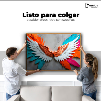 Cuadros Decorativos Canvas Revolution | Alas Angel Infinito | Colgar