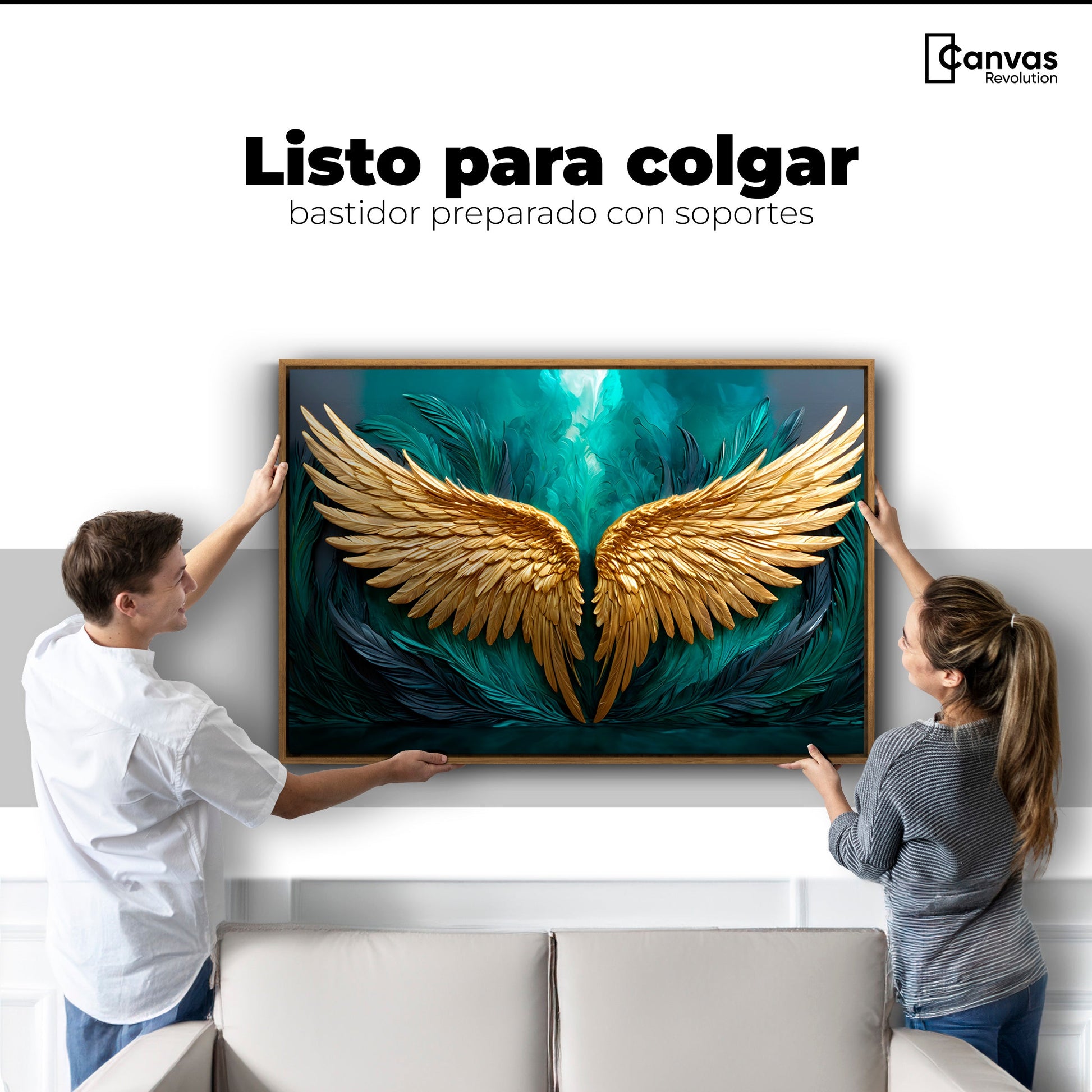 Cuadros Decorativos Canvas Revolution | Alas Angel Libre | Colgar