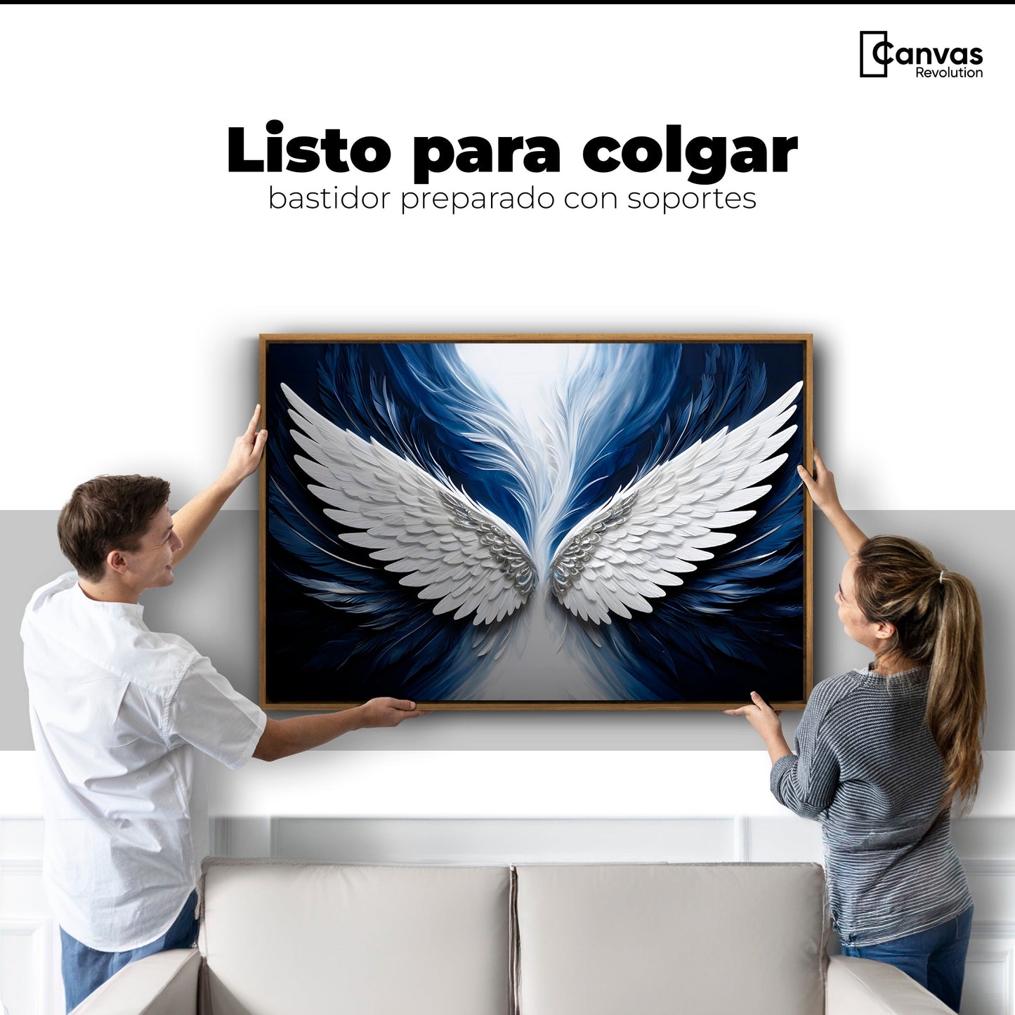 Cuadros Decorativos Canvas Revolution | Alas Angel Marina | Colgar