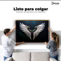Cuadros Decorativos Canvas Revolution | Alas Angel Profundo | Colgar