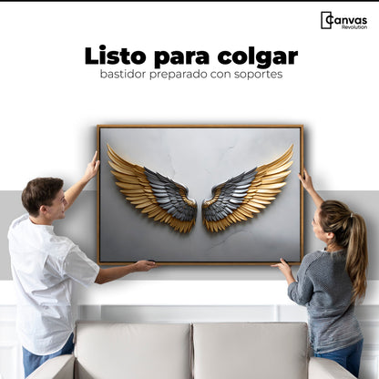 Cuadros Decorativos Canvas Revolution | Alas Angel Sereno | Colgar