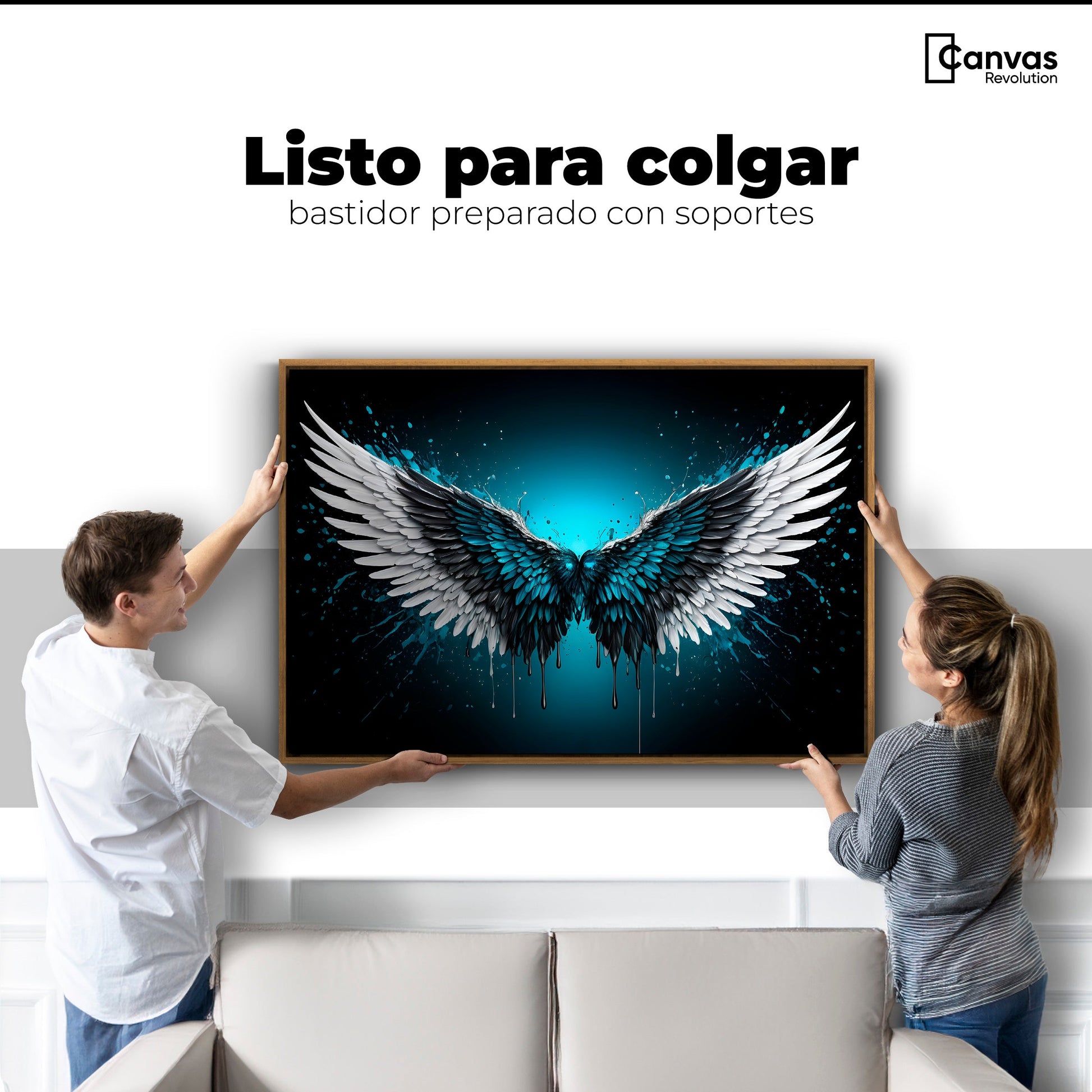 Cuadros Decorativos Canvas Revolution | Alas Angel Vuelo | Colgar