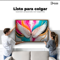 Cuadros Decorativos Canvas Revolution | Alas Fusion Color | Colgar