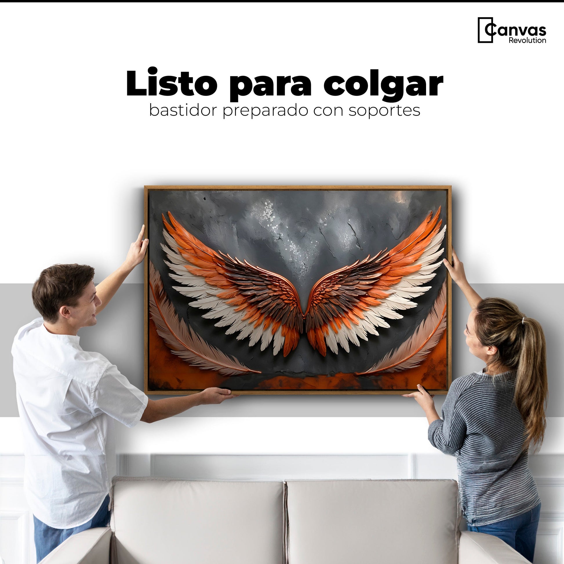 Cuadros Decorativos Canvas Revolution | Angel Luz Divina | Colgar