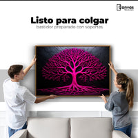 Cuadros Decorativos Canvas Revolution | Arbol Vida Rosa | Colgar