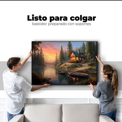 Cuadros Decorativos Canvas Revolution | Atardecer Tranquilo | Colgar