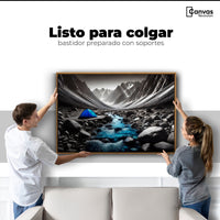 Cuadros Decorativos Canvas Revolution | Aventura Azul | Colgar