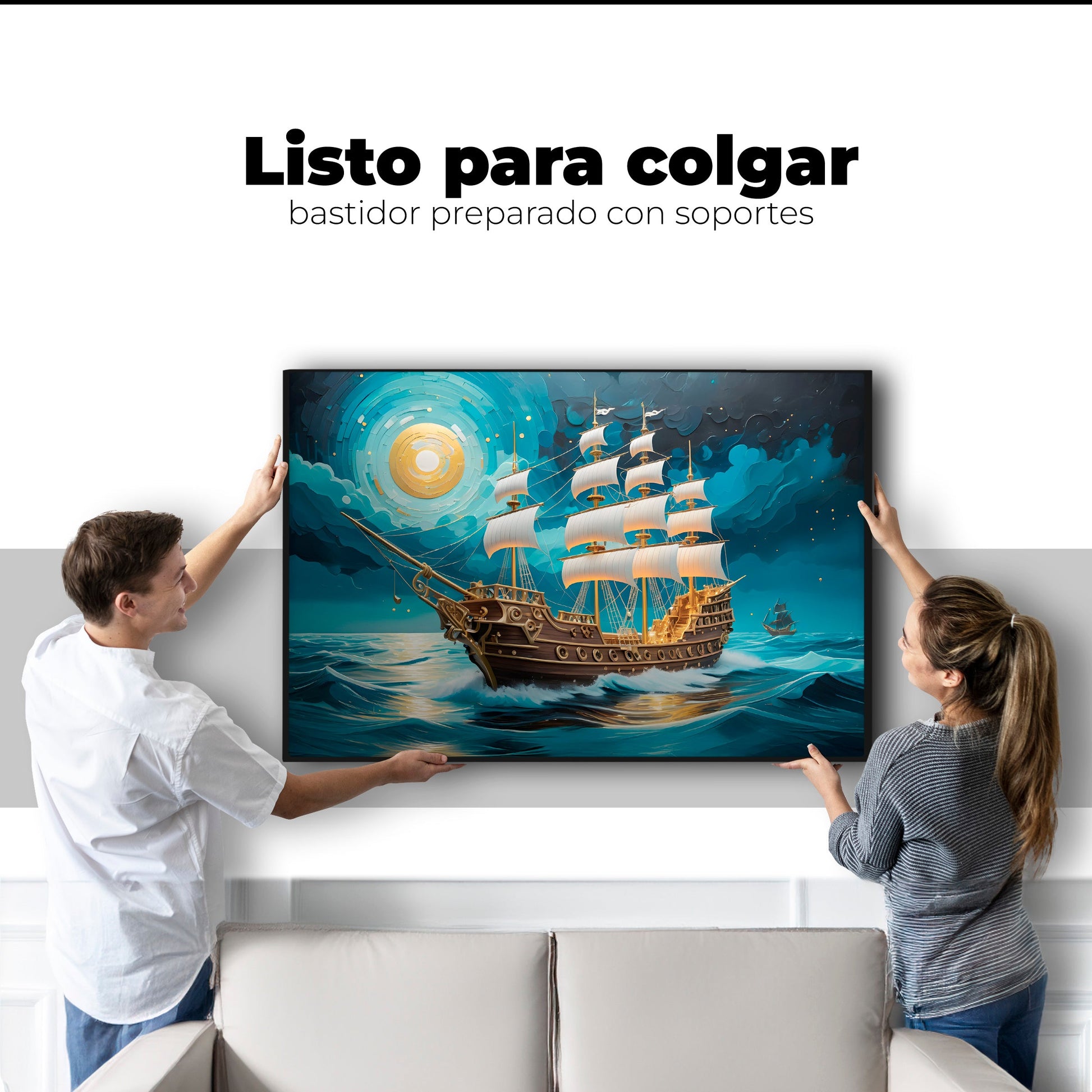 Cuadros Decorativos Canvas Revolution | Barco Del Horizonte | Colgar