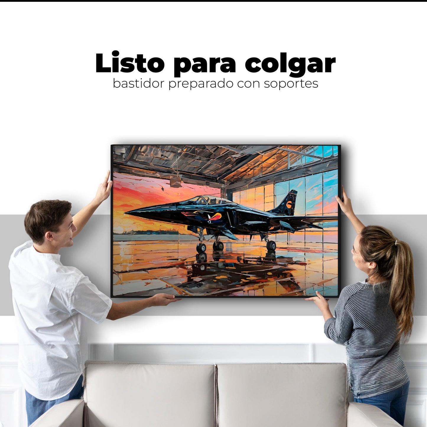 Cuadros Decorativos Canvas Revolution | Base Aerea Ocaso | Colgar