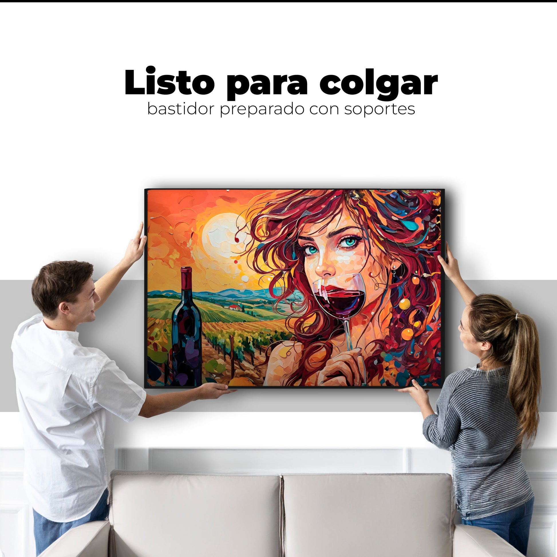 Cuadros Decorativos Canvas Revolution | Brindis Bajo Sol | Colgar