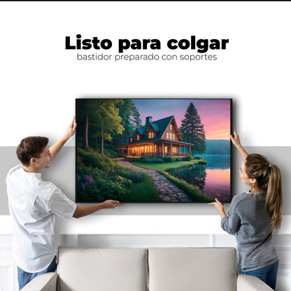 Cuadros Decorativos Canvas Revolution | Casa Junto Al Lago | Colgar