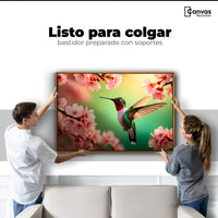 Cuadros Decorativos Canvas Revolution | Colibri Danza Flor | Colgar
