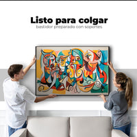 Cuadros Decorativos Canvas Revolution | Colorido Cubismo | Colgar