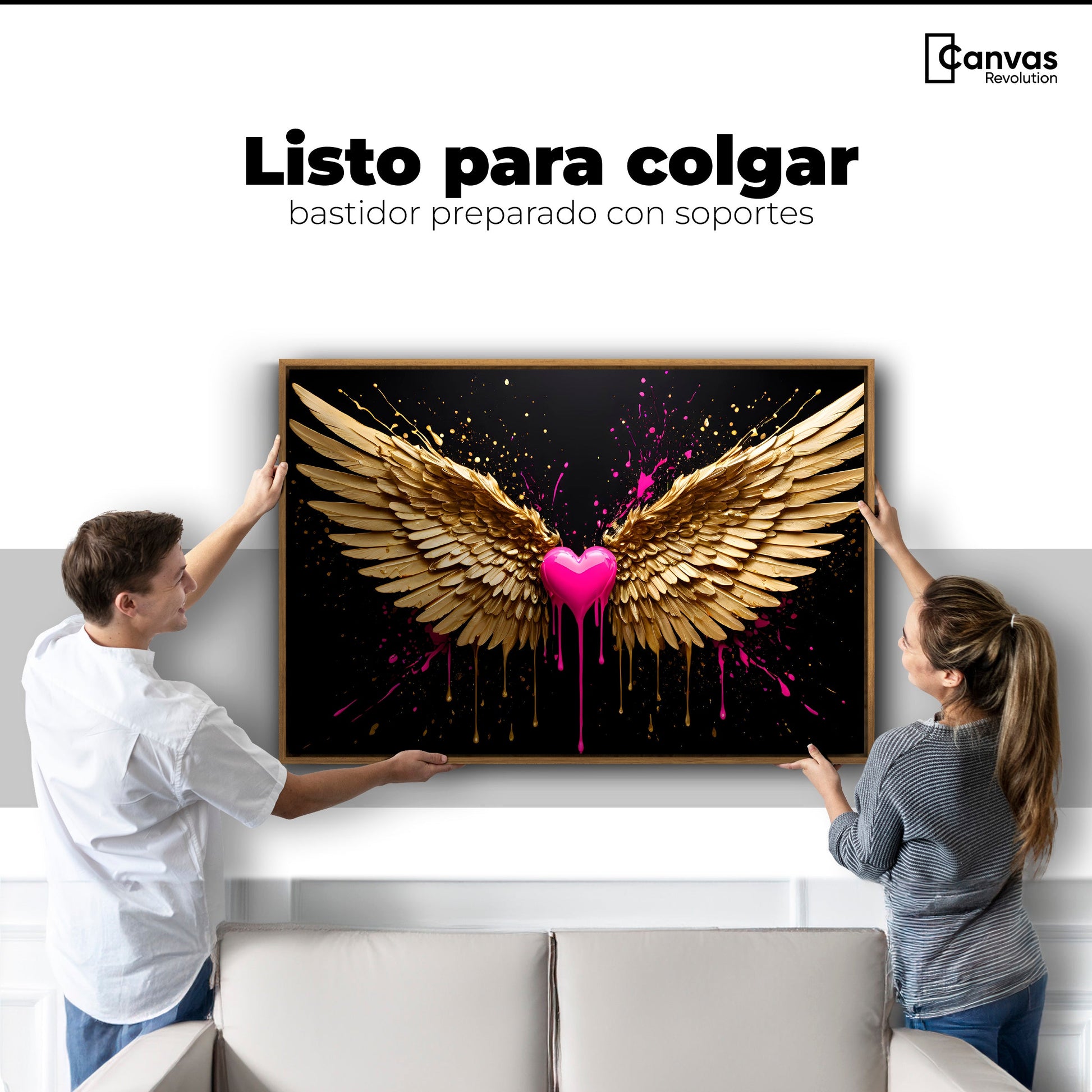 Cuadros Decorativos Canvas Revolution | Corazon Divino | Colgar