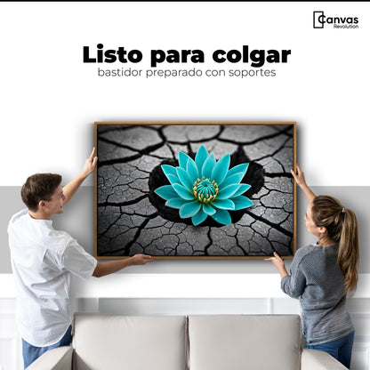 Cuadros Decorativos Canvas Revolution | Crecimiento Azul | Colgar