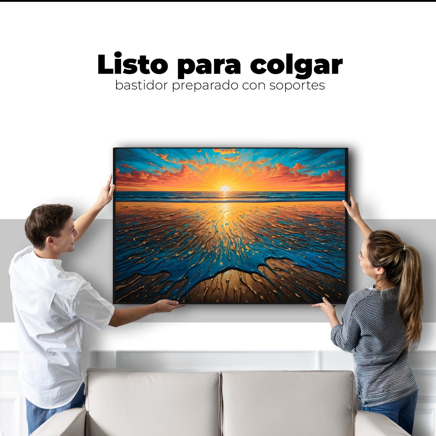 Cuadros Decorativos Canvas Revolution | Crepusculo Dorado | Colgar