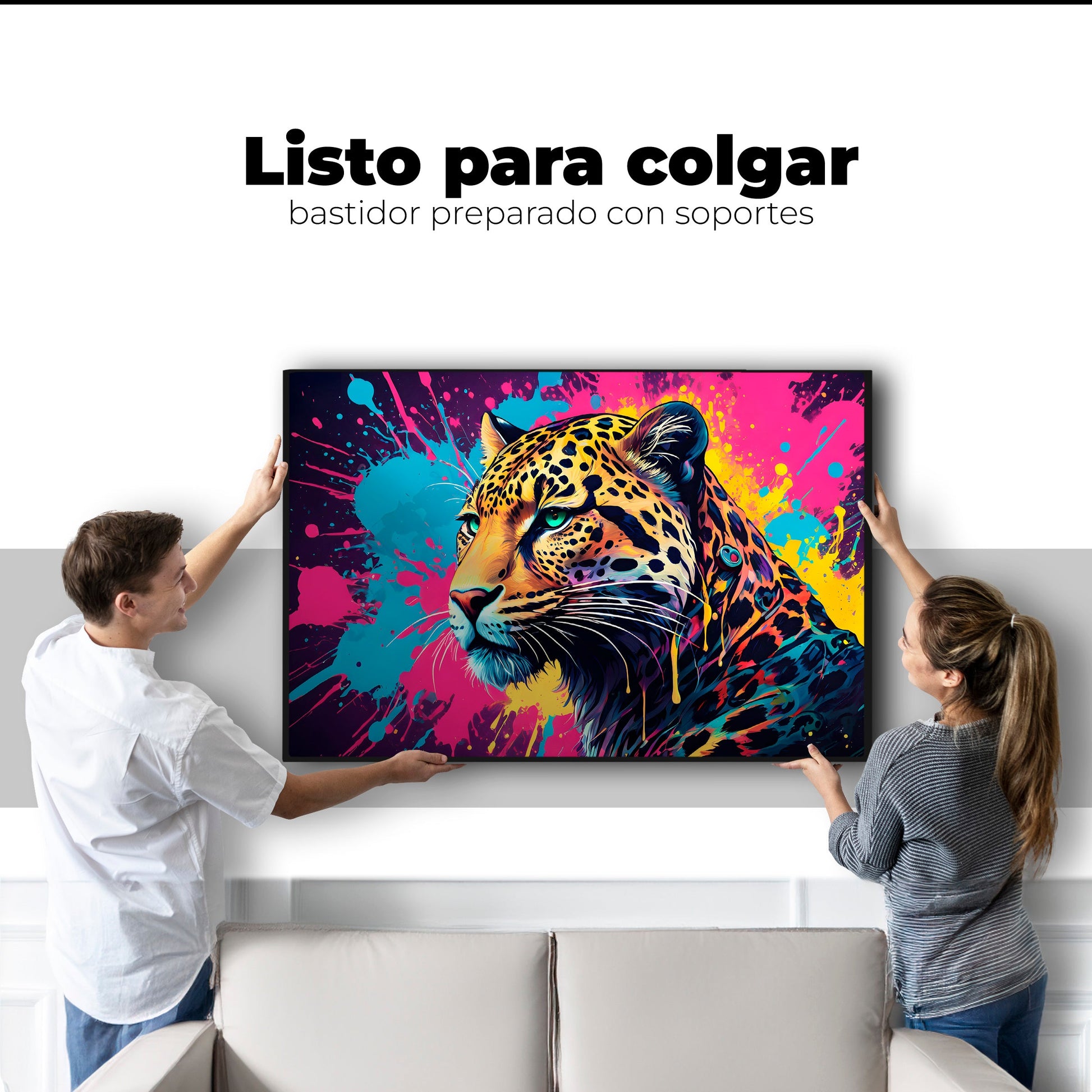 Cuadros Decorativos Canvas Revolution | Depredador Neon | Colgar